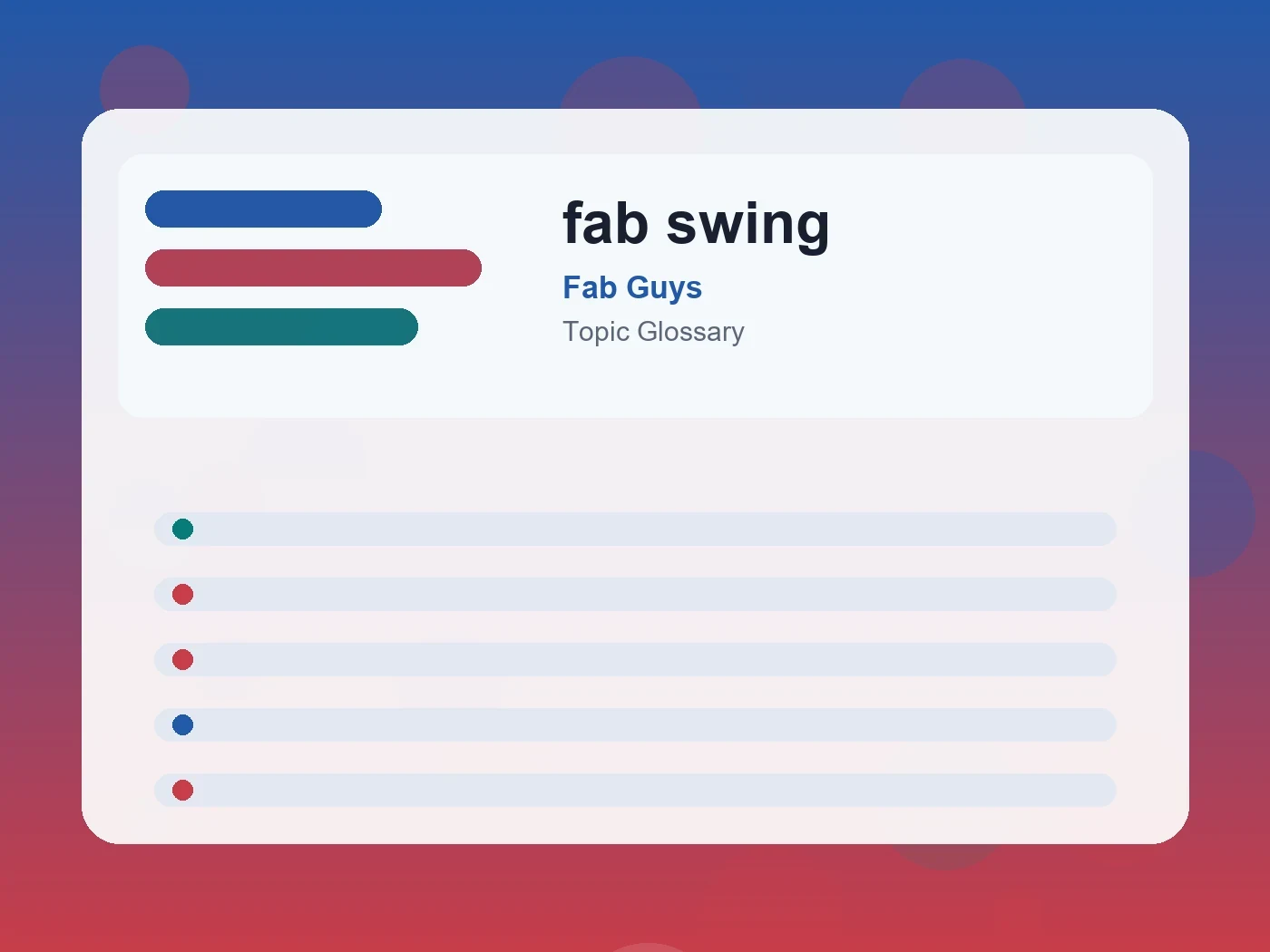 Fab Guys fab swing guide visual