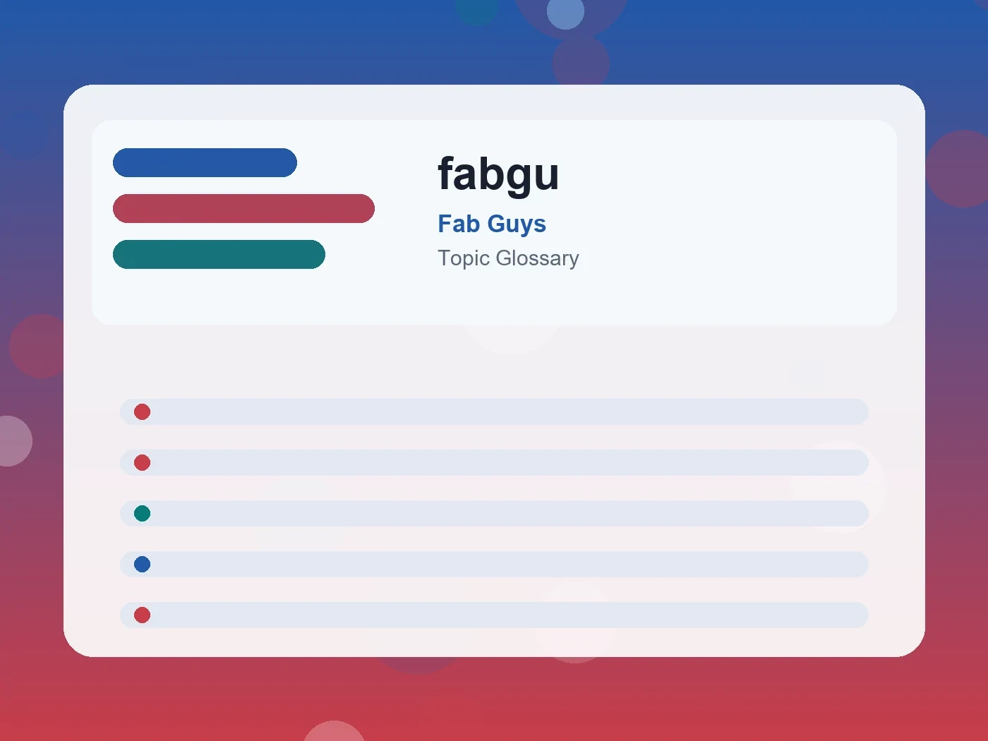 Fab Guys fabgu guide visual