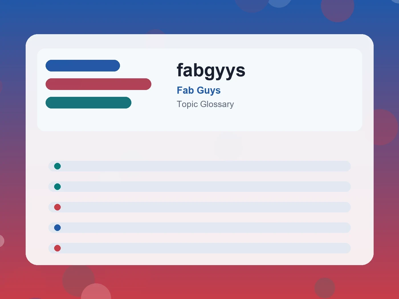 Fab Guys fabgyys guide visual