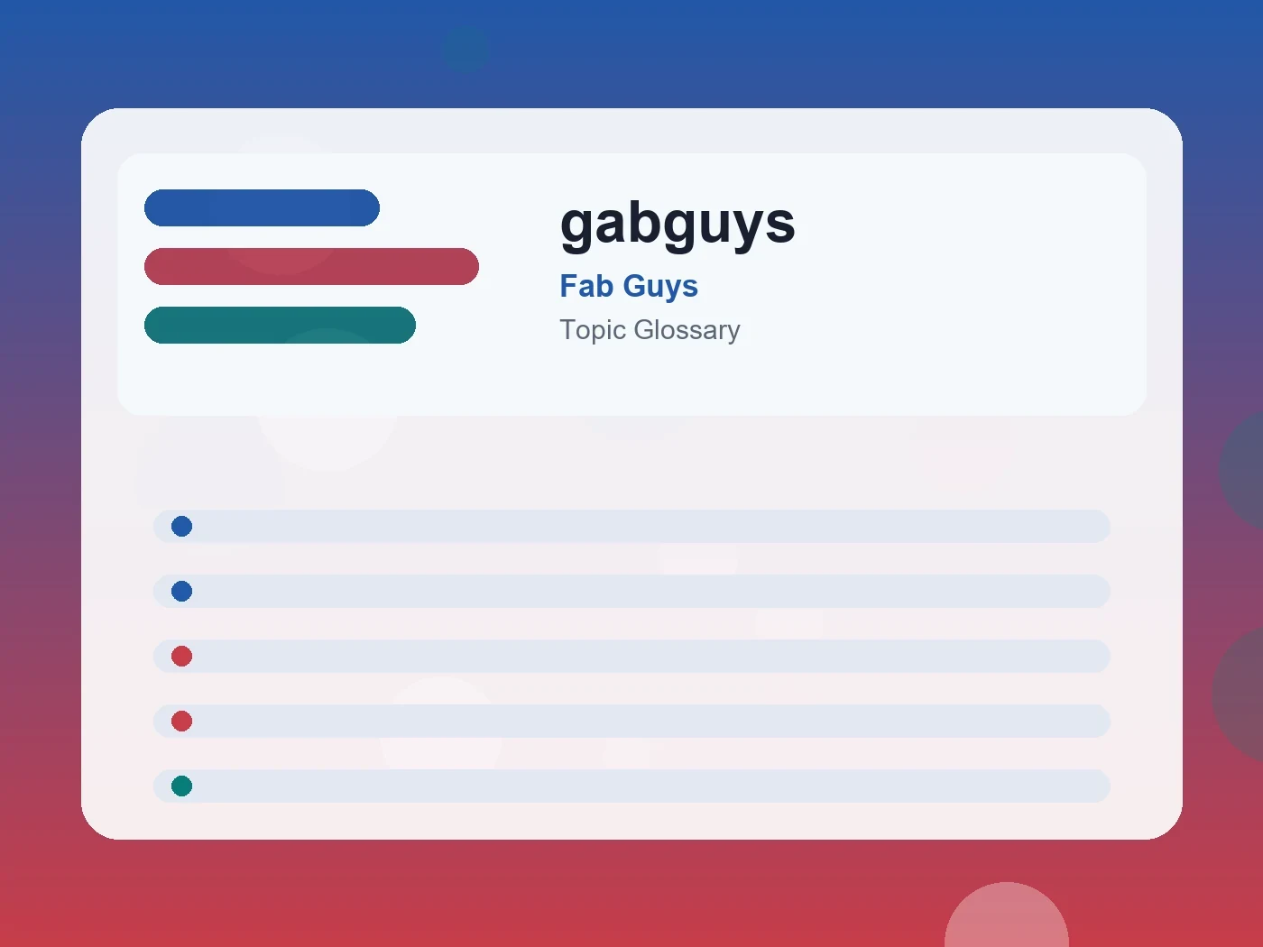 Fab Guys gabguys guide visual