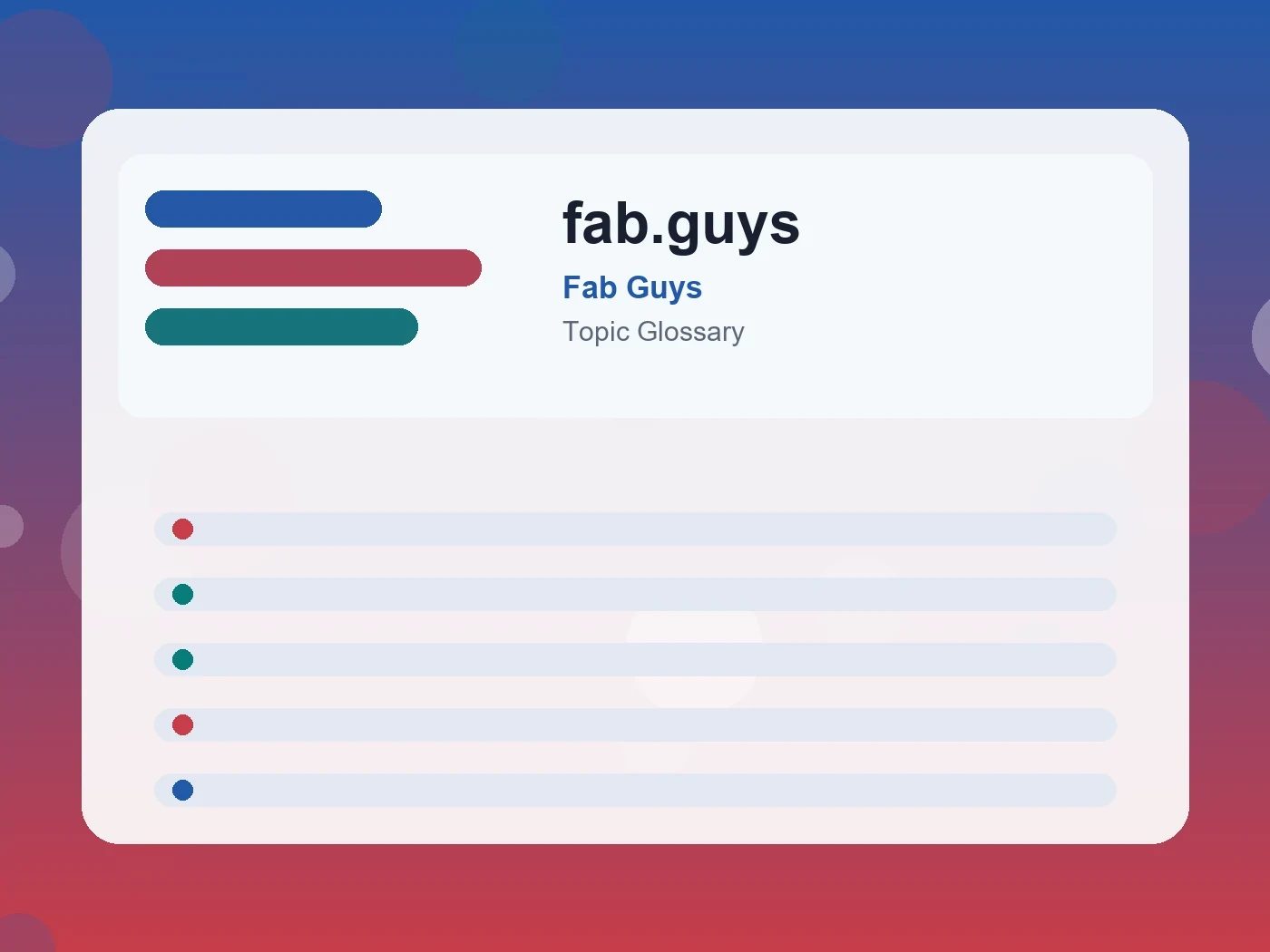 Fab Guys fab.guys guide visual