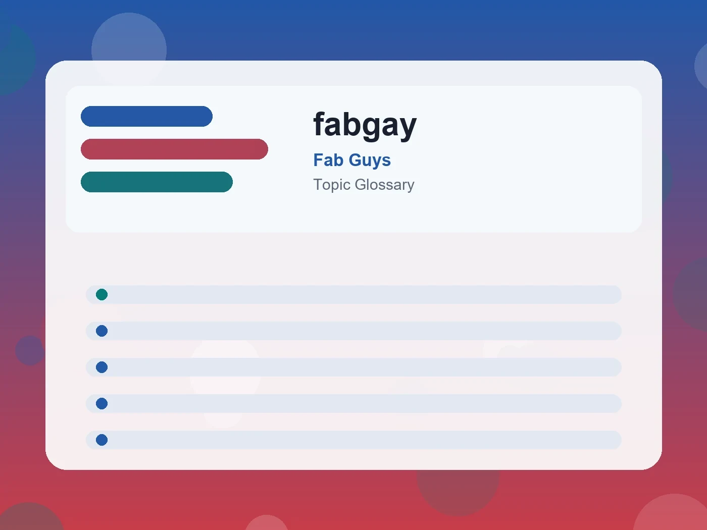Fab Guys fabgay guide visual