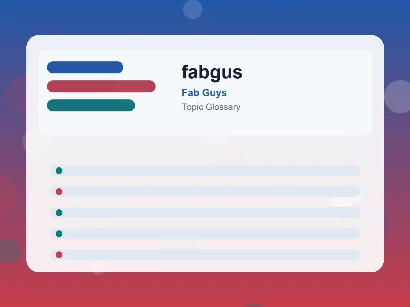 Fab Guys fabgus guide visual