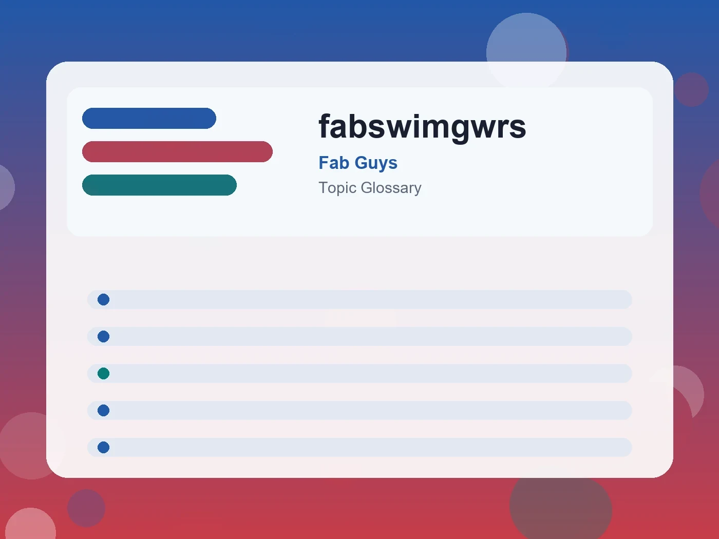 Fab Guys fabswimgwrs guide visual