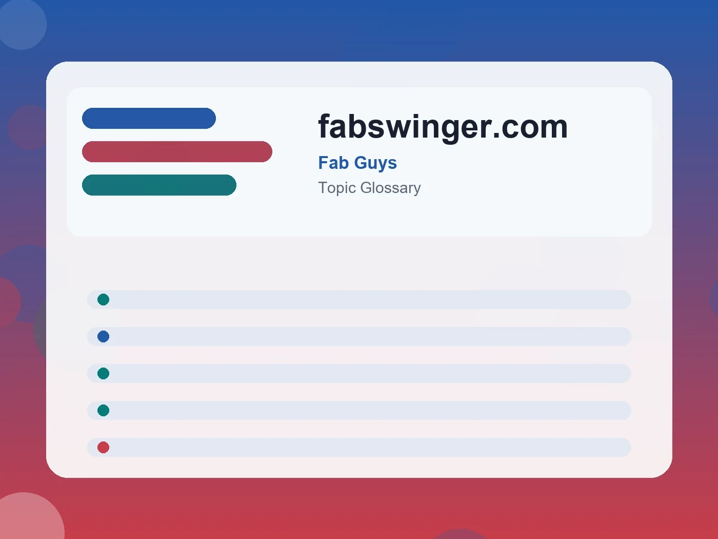 Fab Guys fabswinger.com guide visual